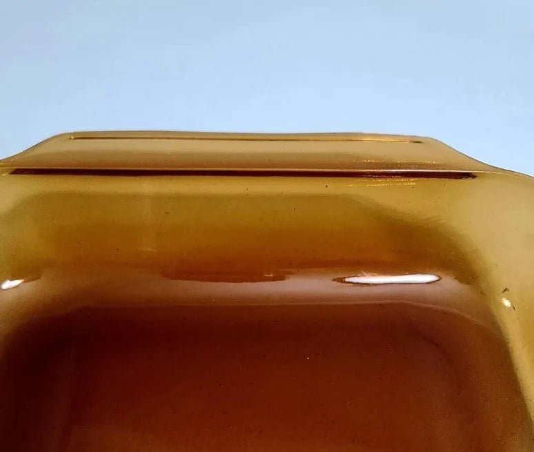 Anchor Hocking Amber Brown 3 Qt. Casserole Dish Glass Pan #440 Ribbed Rectangular 9" x 13.5" - Timeless Treasures Emporium1