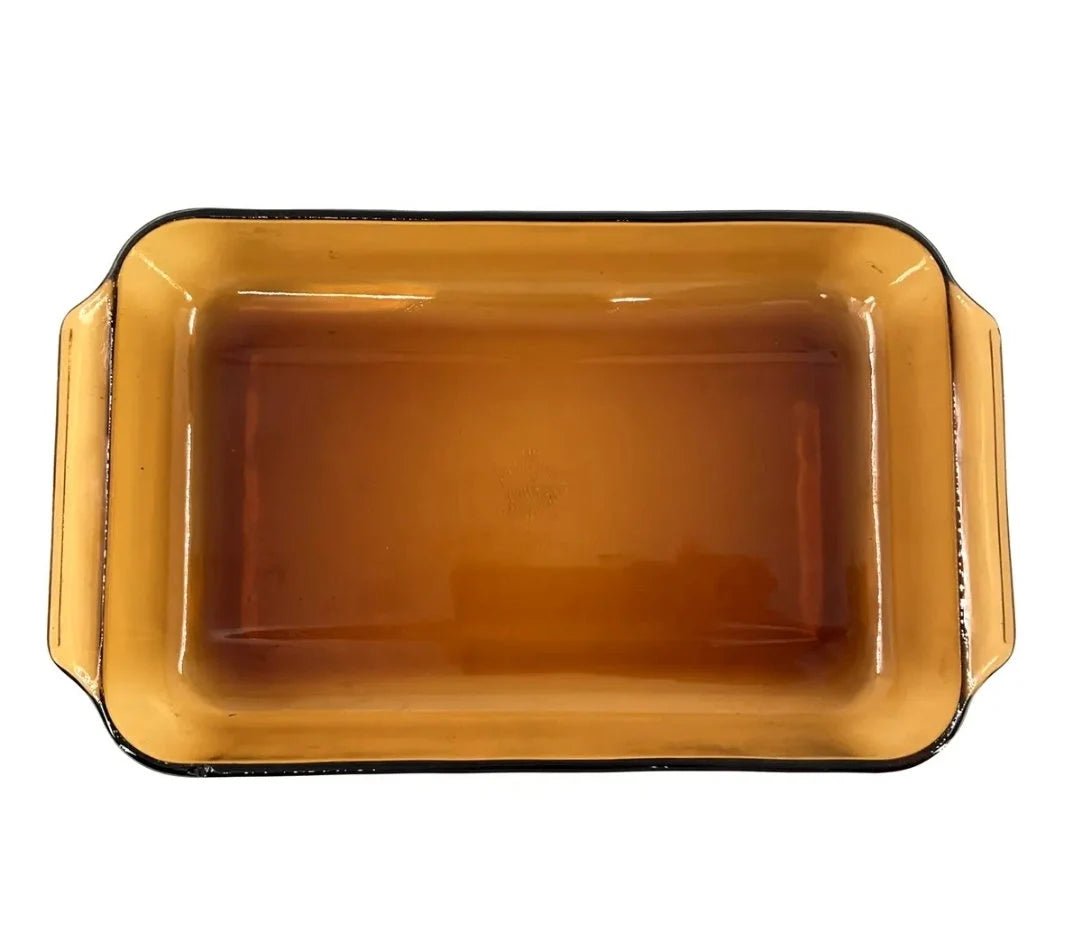 Anchor Hocking Amber Brown 3 Qt. Casserole Dish Glass Pan #440 Ribbed Rectangular 9" x 13.5" - Timeless Treasures Emporium1