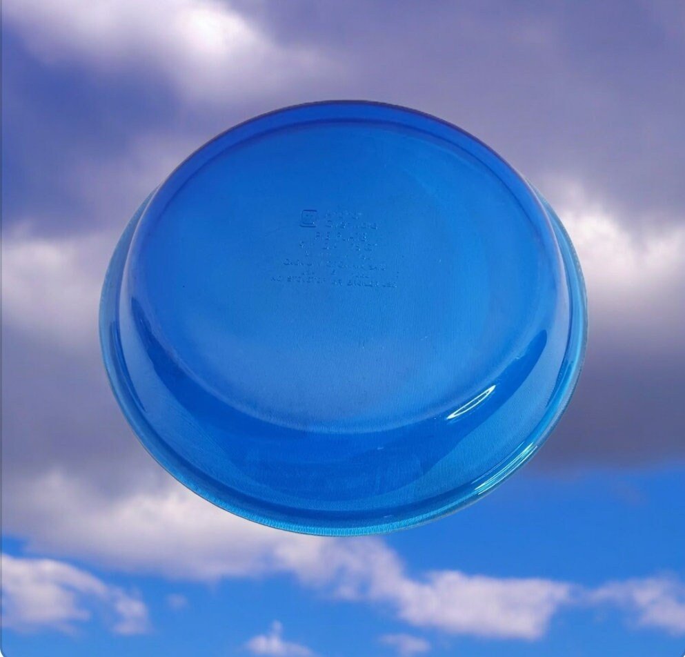 Anchor Hocking Cobalt Blue Round Pie Dish .75 Quart 9" Plate Cobalt Ovenware USA ~ Oven/Microwave Safe - Timeless Treasures Emporium1