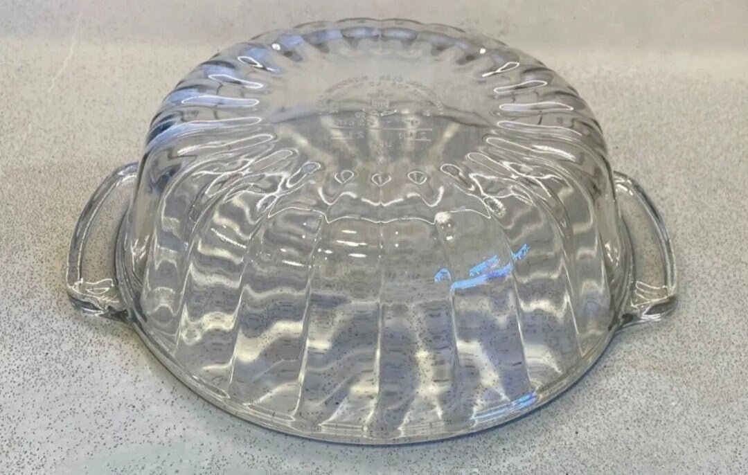 Anchor Hocking Ribbed Clear Glass Casserole Dish 2 Quart 9.5" | Oven Safe Kitchen Decor | Housewarming Gift - Timeless Treasures Emporium1
