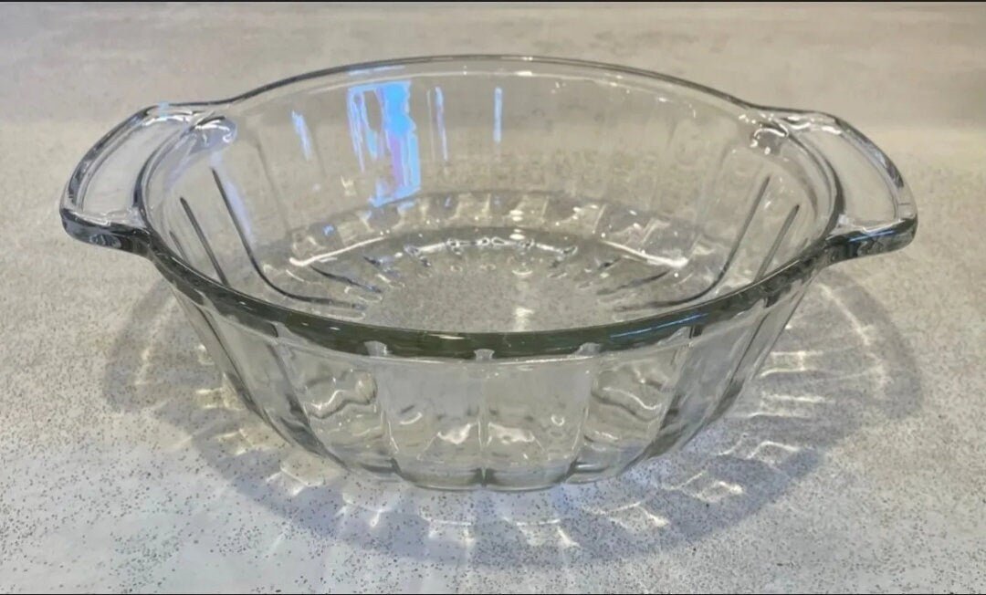 Anchor Hocking Ribbed Clear Glass Casserole Dish 2 Quart 9.5" | Oven Safe Kitchen Decor | Housewarming Gift - Timeless Treasures Emporium1
