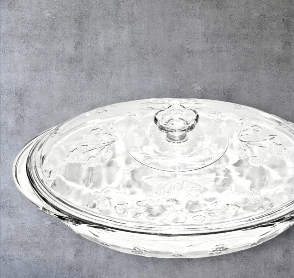 Anchor Hocking Savannah Oval Glass Casserole Dish 2 Quart 13" With Lid | Oven Safe Kitchen Decor | Housewarming Gift - Timeless Treasures Emporium1