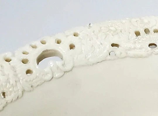 Antique Carved Pure Ivory Footed Fruit Bowl | Water Basin ~ 13.75" Christmas Tableware ~ 19th Century ~ from India - Timeless Treasures Emporium1