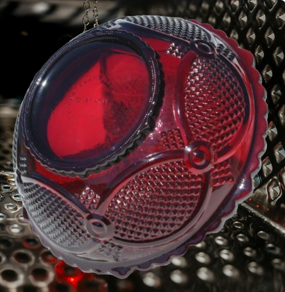 Avon Ruby Red - The 1886 Cape Cod Collection - Glass Serving Bowl; Centennial Edition (Retired) ~ 8.75" - Timeless Treasures Emporium1