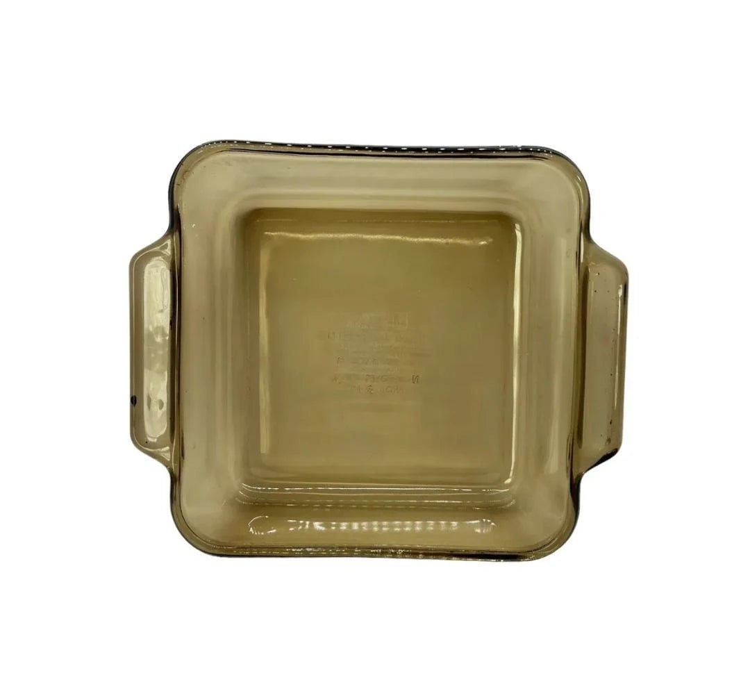 Brown/Amber Glass 8 x 8 Square Anchor Hocking CASSEROLE/BAKING Dish (Lasagna / Cake Pan) Cranberry, 2 - Qt, 8" x 8" x 2" Made In USA - Timeless Treasures Emporium1