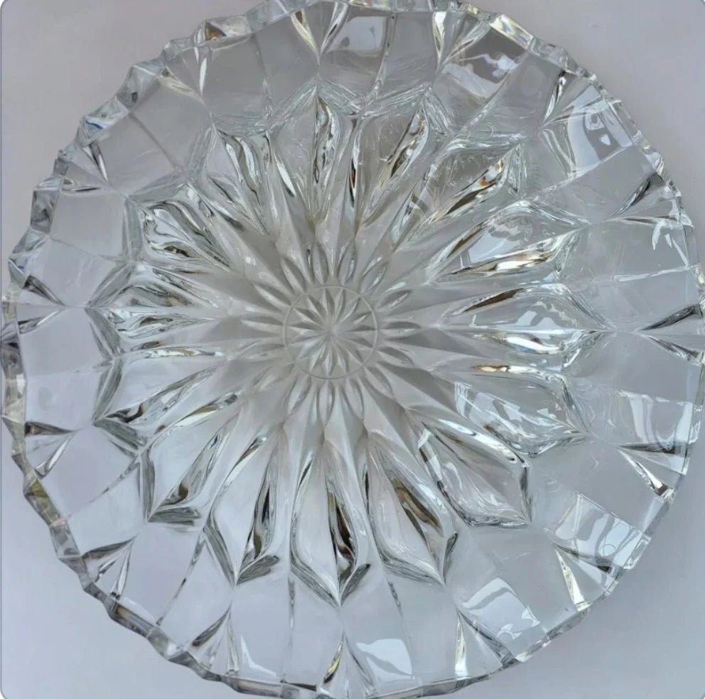 Calliope Blossom J.G. Durand French Crystal Glass Centerpiece Fruit Bowl ~ 13" - Timeless Treasures Emporium1