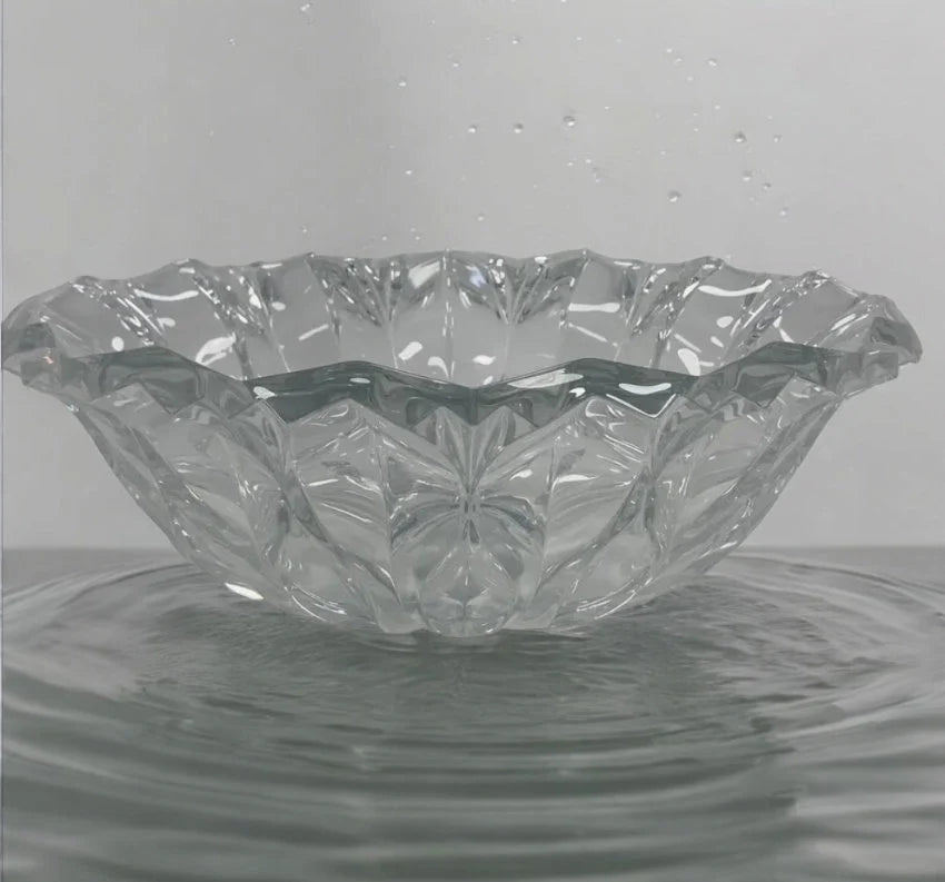 Calliope Blossom J.G. Durand French Crystal Glass Centerpiece Fruit Bowl ~ 13" - Timeless Treasures Emporium1