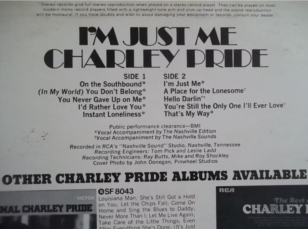 Charley Pride Power of Love Vinyl Record 1984 Country Western LP VG - Timeless Treasures Emporium1