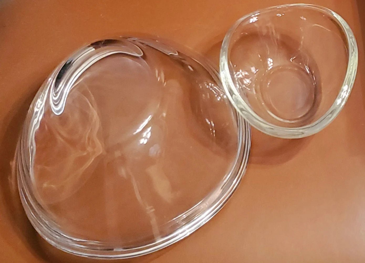 Clear Thick Sloping Glass 5 - Piece Salad Bowl Set - Timeless Treasures Emporium1