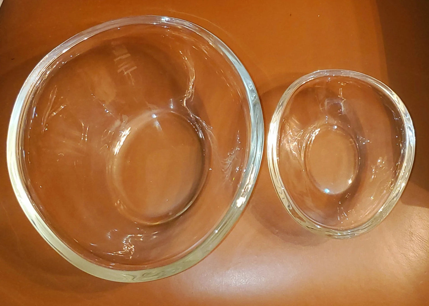 Clear Thick Sloping Glass 5 - Piece Salad Bowl Set - Timeless Treasures Emporium1