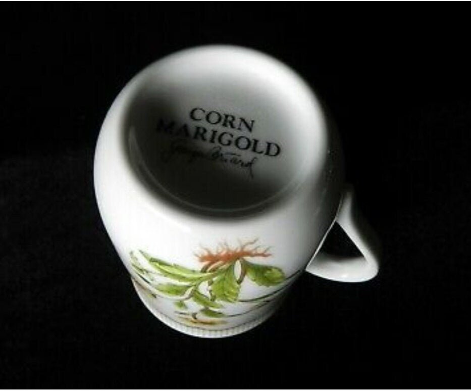Corn Marigold Botanical 4" Cups (4) by Georges Briard Victorian Gardens - Timeless Treasures Emporium1