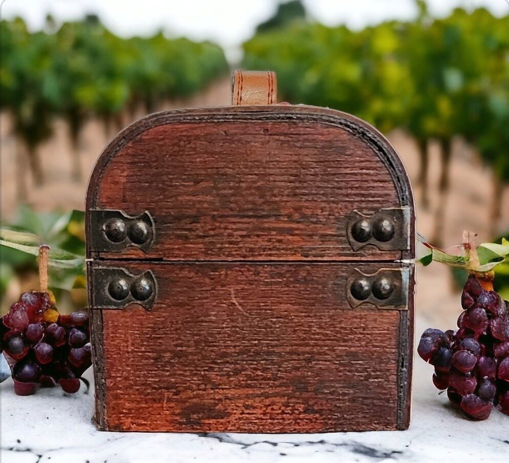 Decorative Distressed/Rustic Old World Wooden Treasure Chest Wine Box - Timeless Treasures Emporium1