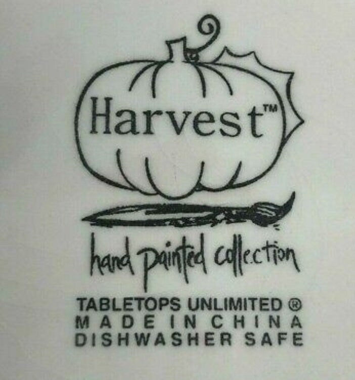 Hand Painted Harvest Dinner Plate 11" by Tabletops Unlimited - Timeless Treasures Emporium1
