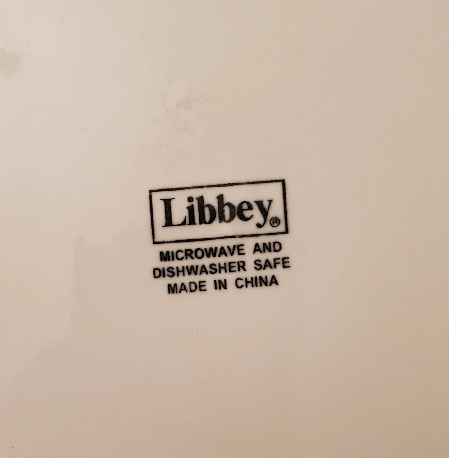Set of Two (2) Libbey's White Embossed Fruit 10 5/8"