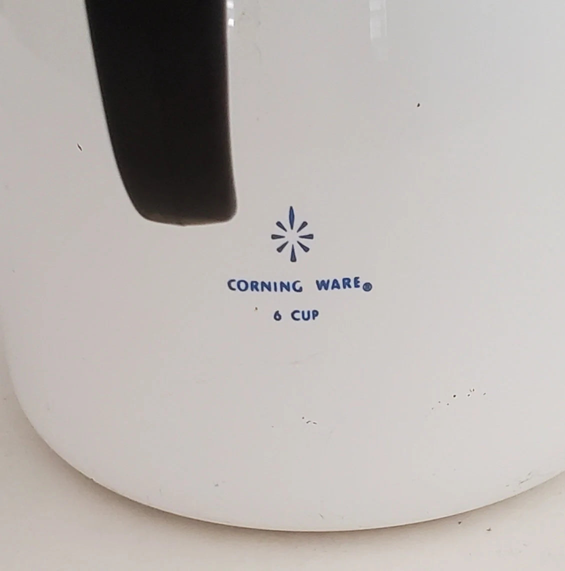 Six (6) Cup Pyroceram Blue Cornflower Corningware Stovetop Percolator Coffee Pot
