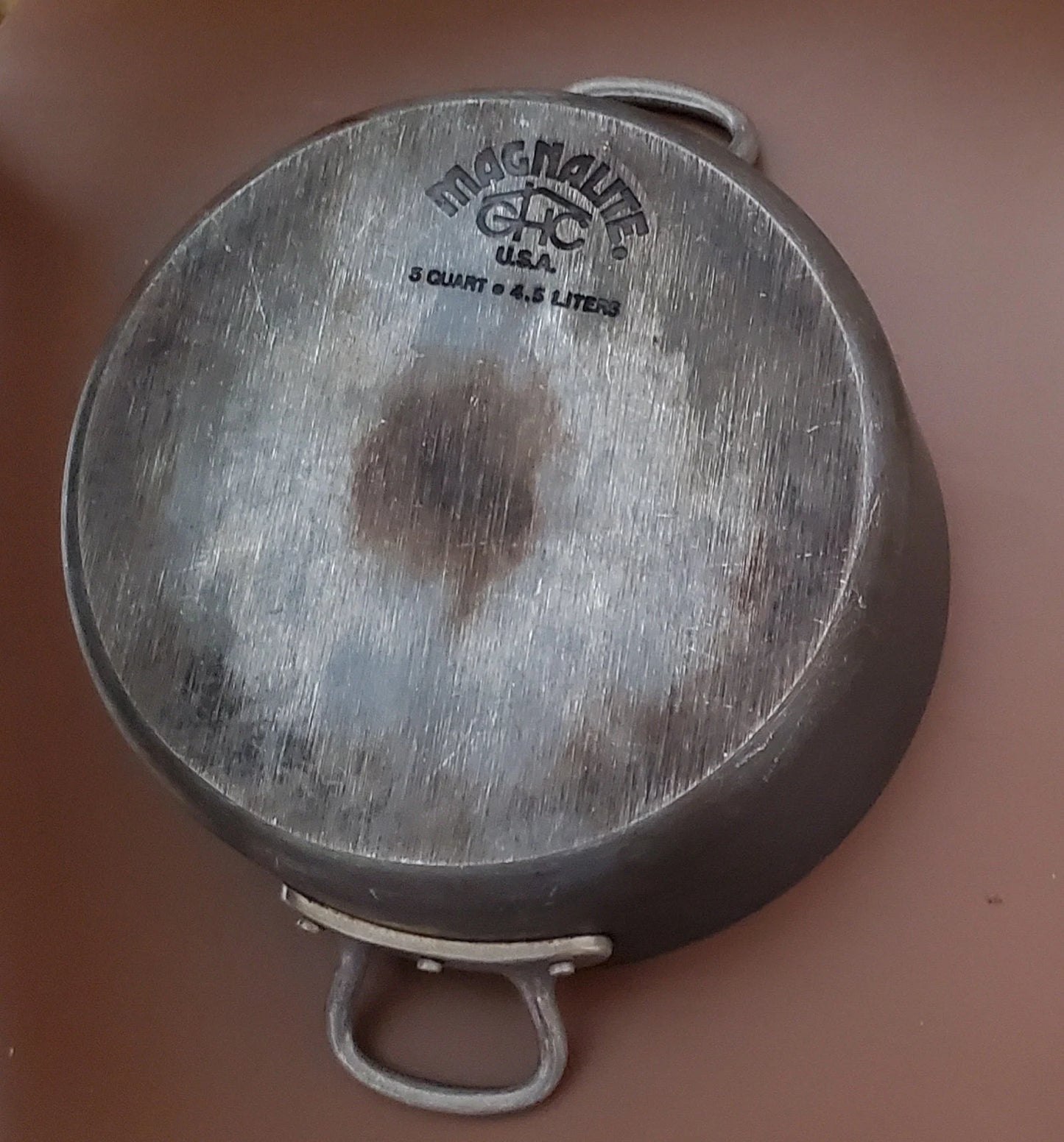 Vintage Magnalite Professional GHC 5 Qt./4.5 Liter Anodized Aluminum Stock Pot