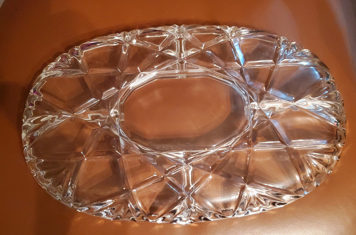 Mikasa 15" 5-Part Glass Relish Chip & Dip Tray -- Walther-Glass-Germany