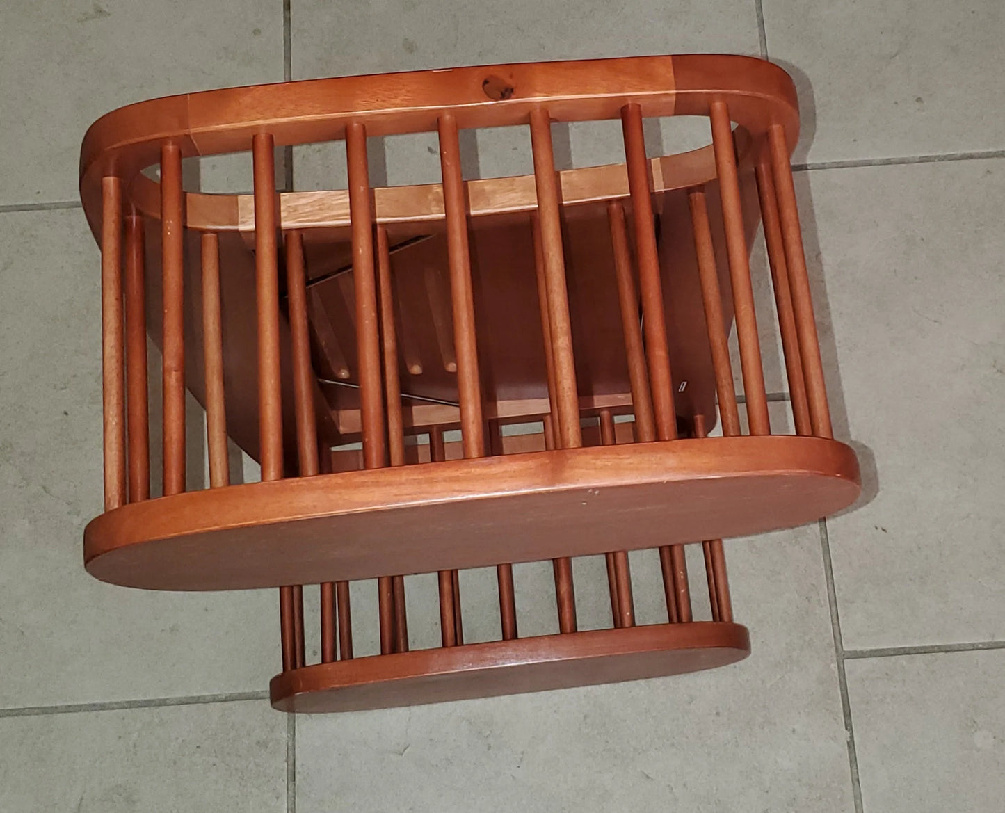 Lg Sturdy Solid Wood Breakfast in Bed Tray Reading Table With Spindles Side Storage/Book Magazine Holders - Timeless Treasures Emporium1