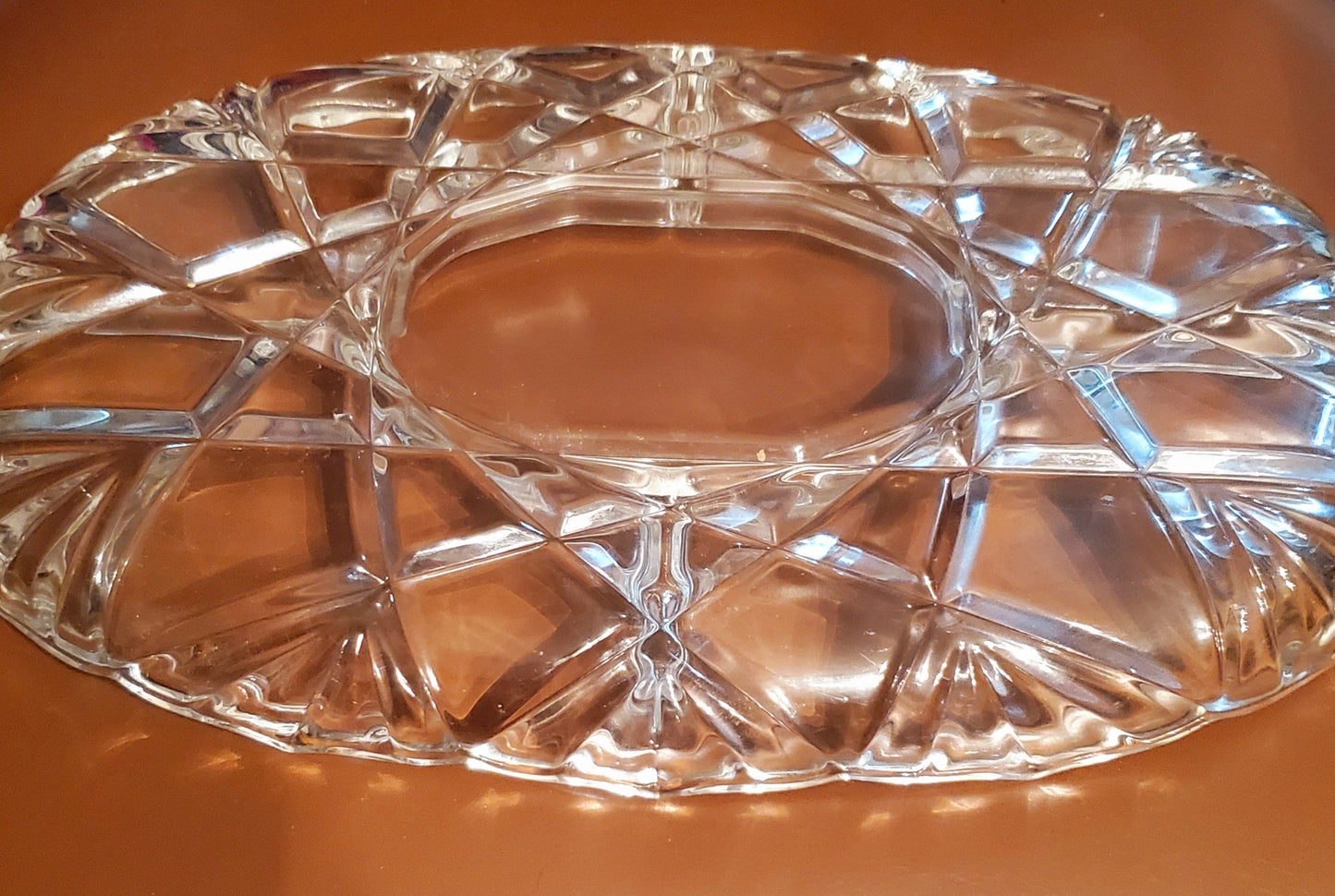 Mikasa 15" 5-Part Glass Relish Chip & Dip Tray -- Walther-Glass-Germany