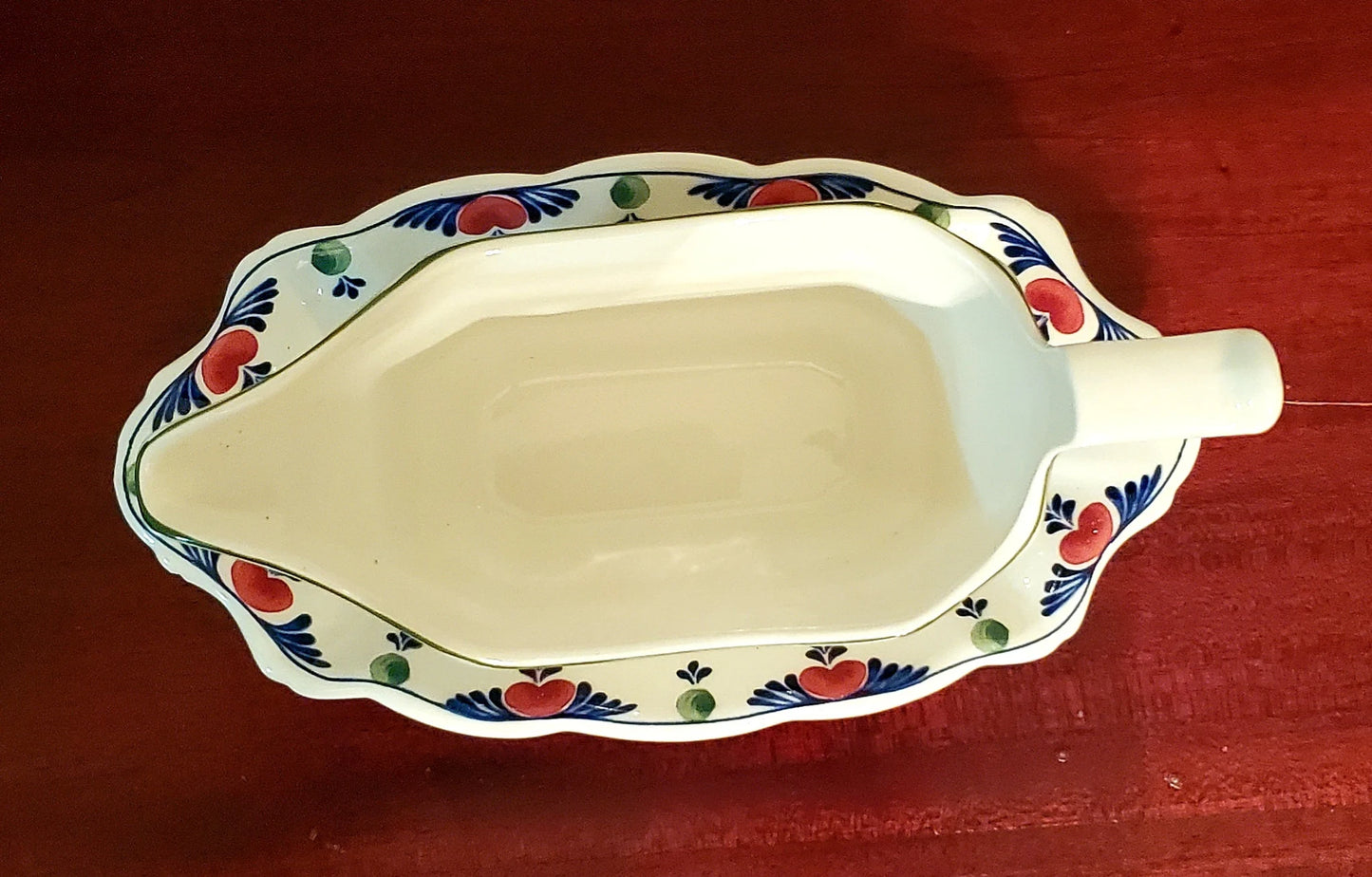 Rare Veruschka Adams China Gravy Boat with Underplate #20