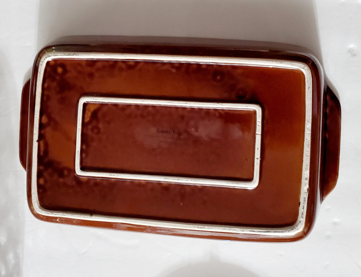 Vintage Heavy Brick/Brown Garden Ridge Pot Roast Recipe Casserole Baking Dish 13.5" X 9" - Oven-Proof - Timeless Treasures Emporium1