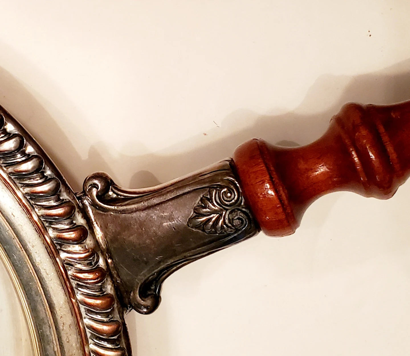 Vintage Silver Plated Chafing Pan With Wooden Handle - Timeless Treasures Emporium1