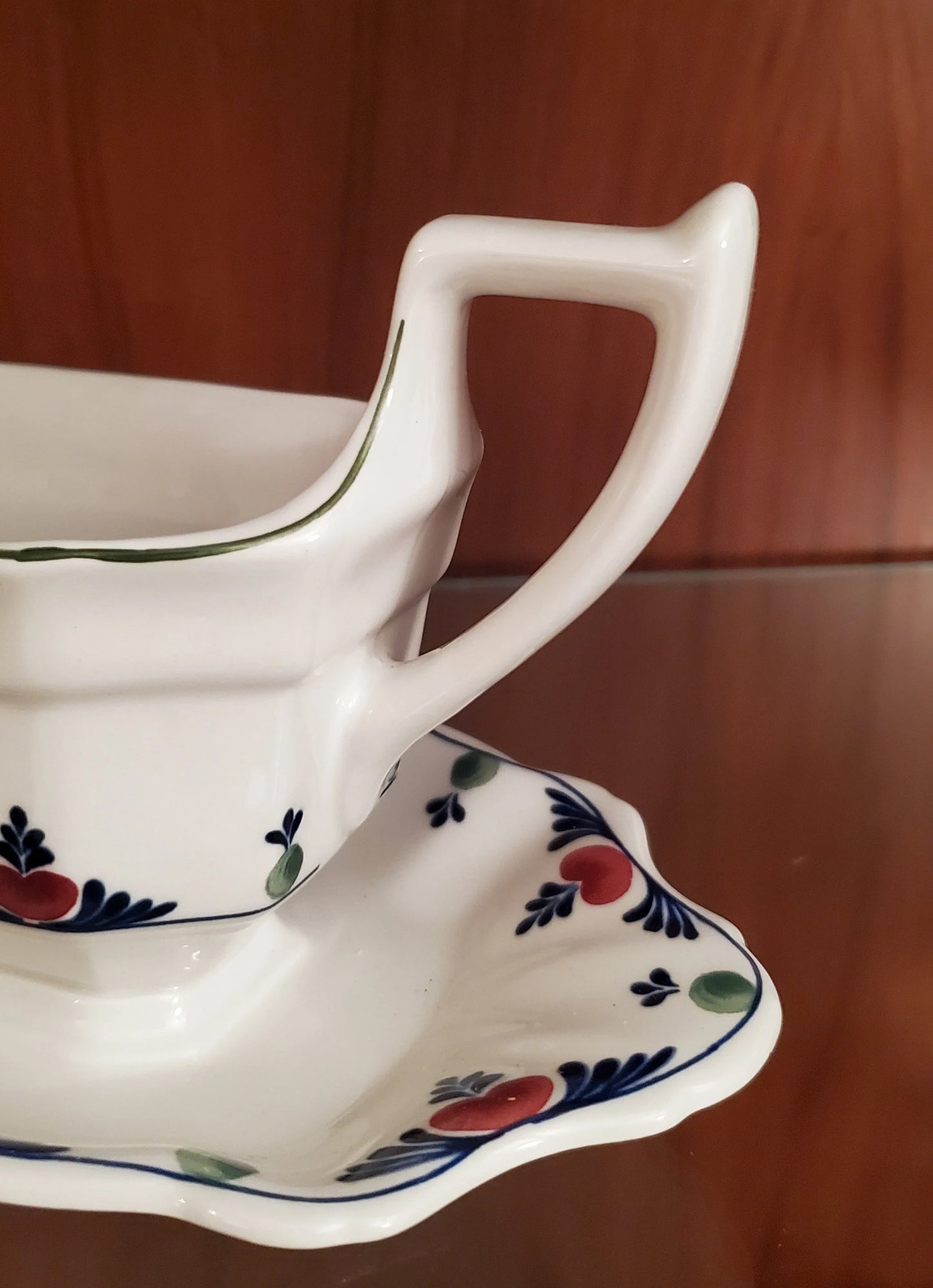 Rare Veruschka Adams China Gravy Boat with Underplate #20