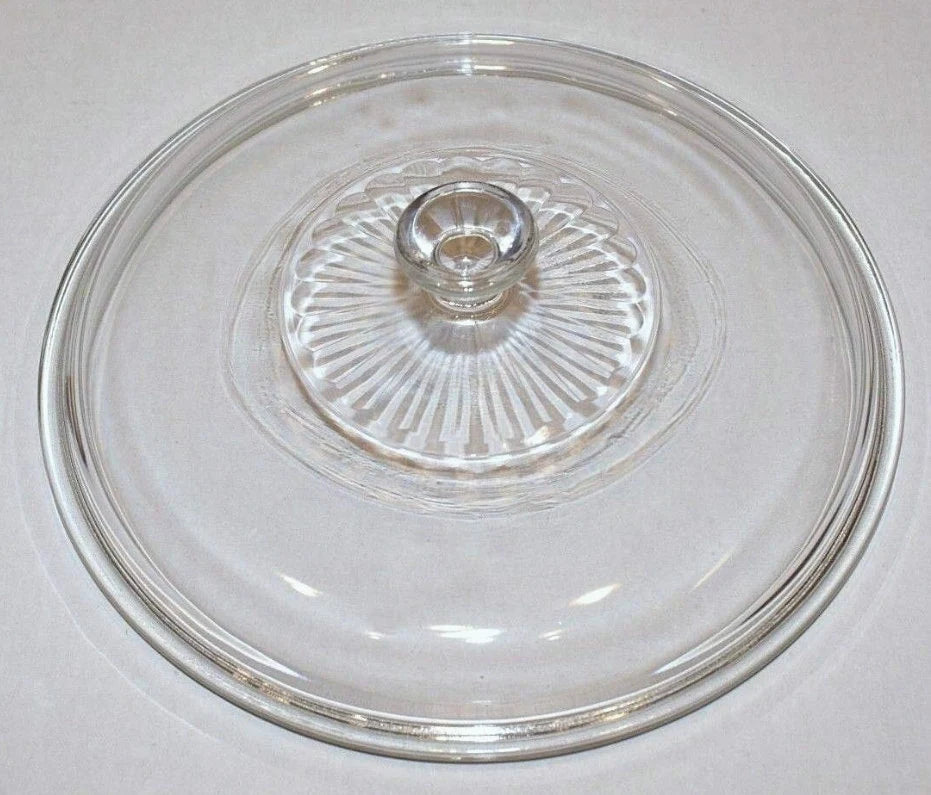 Vintage Pyrex Ribbed Covered Casserole Clear Glass 2 Qt - 024-S - Timeless Treasures Emporium1