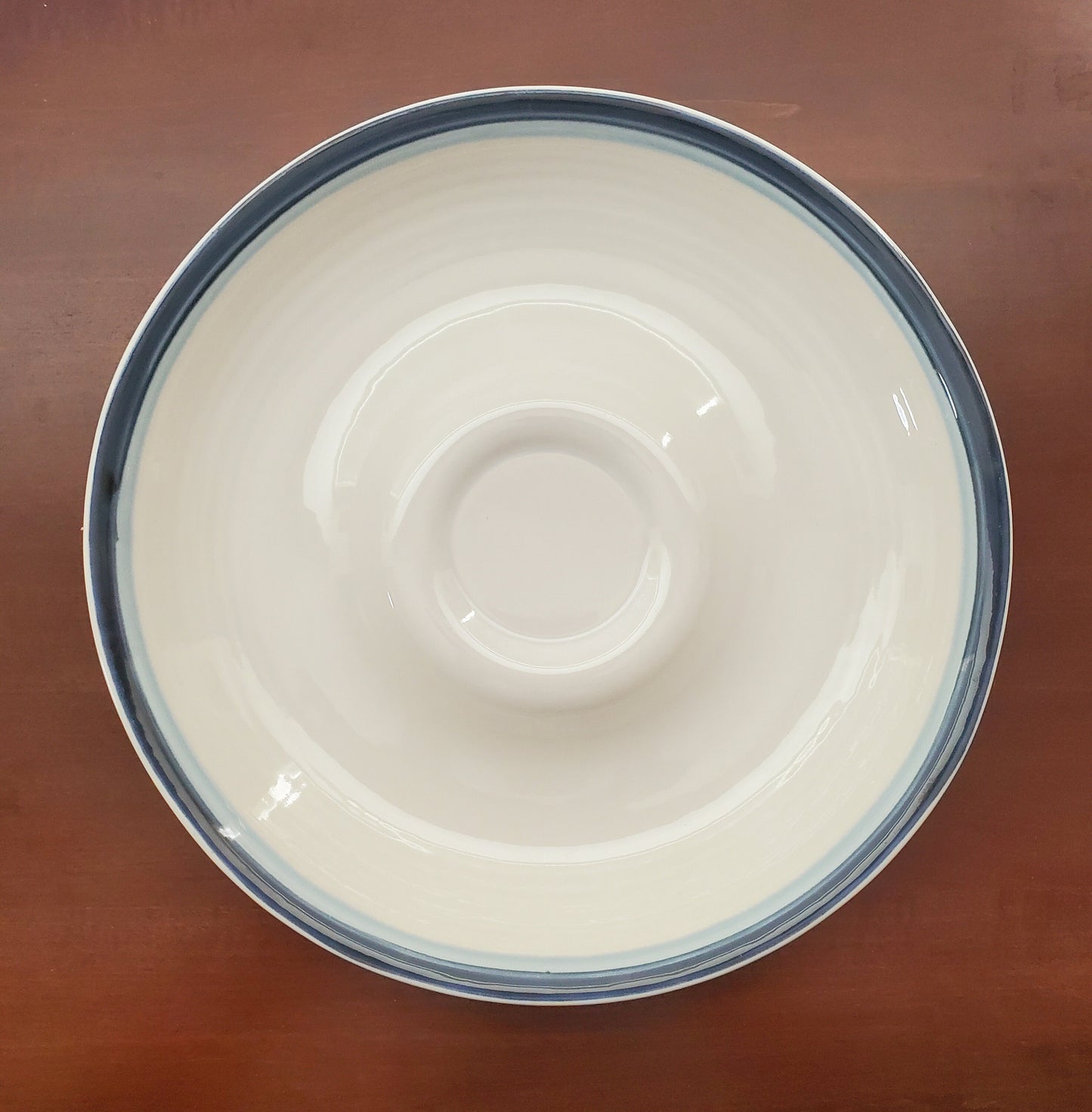 Vintage Pfaltzgraff USA 2 Pc Blue Sky Chip & Dip Set #180 - 11.5" - Timeless Treasures Emporium1