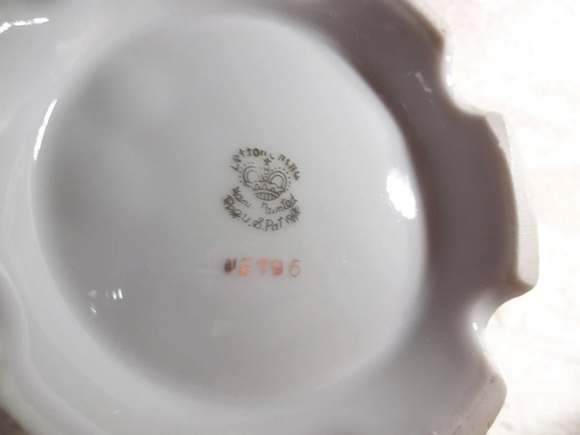 Rare 1950's Lefton China Hand Painted 48oz Pink with Roses Heritage Rose Pitcher/Jug, #796