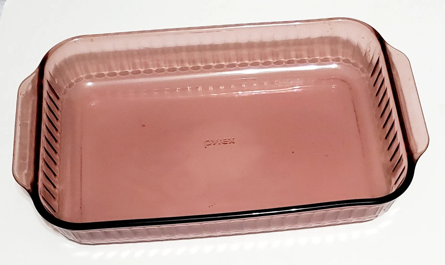 Vintage Pyrex Amethyst / Cranberry 3 Quart Baking Pan Dish 3 QT 233-S Rectangle 13 x 9 x 2 Made In USA - Timeless Treasures Emporium1