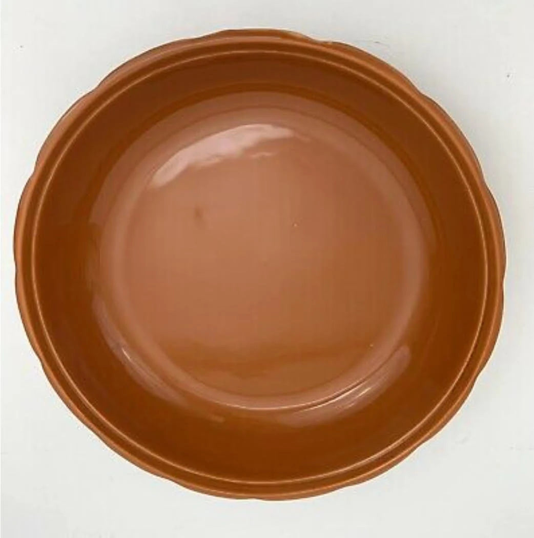 Vintage JCPenny Home Ceramic Pumpkin 10" Plate/Keeper Serving Baking Pan/Dish with Lid/Cover - Timeless Treasures Emporium1