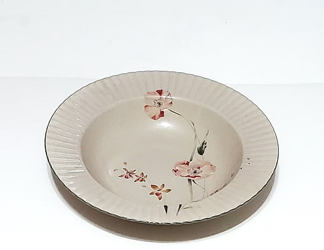 Replacement Mikasa Pink Poppy Classic Elegance Rimmed Round FL - 752 Vegetable/Serving Bowl ~ 11" - Timeless Treasures Emporium1