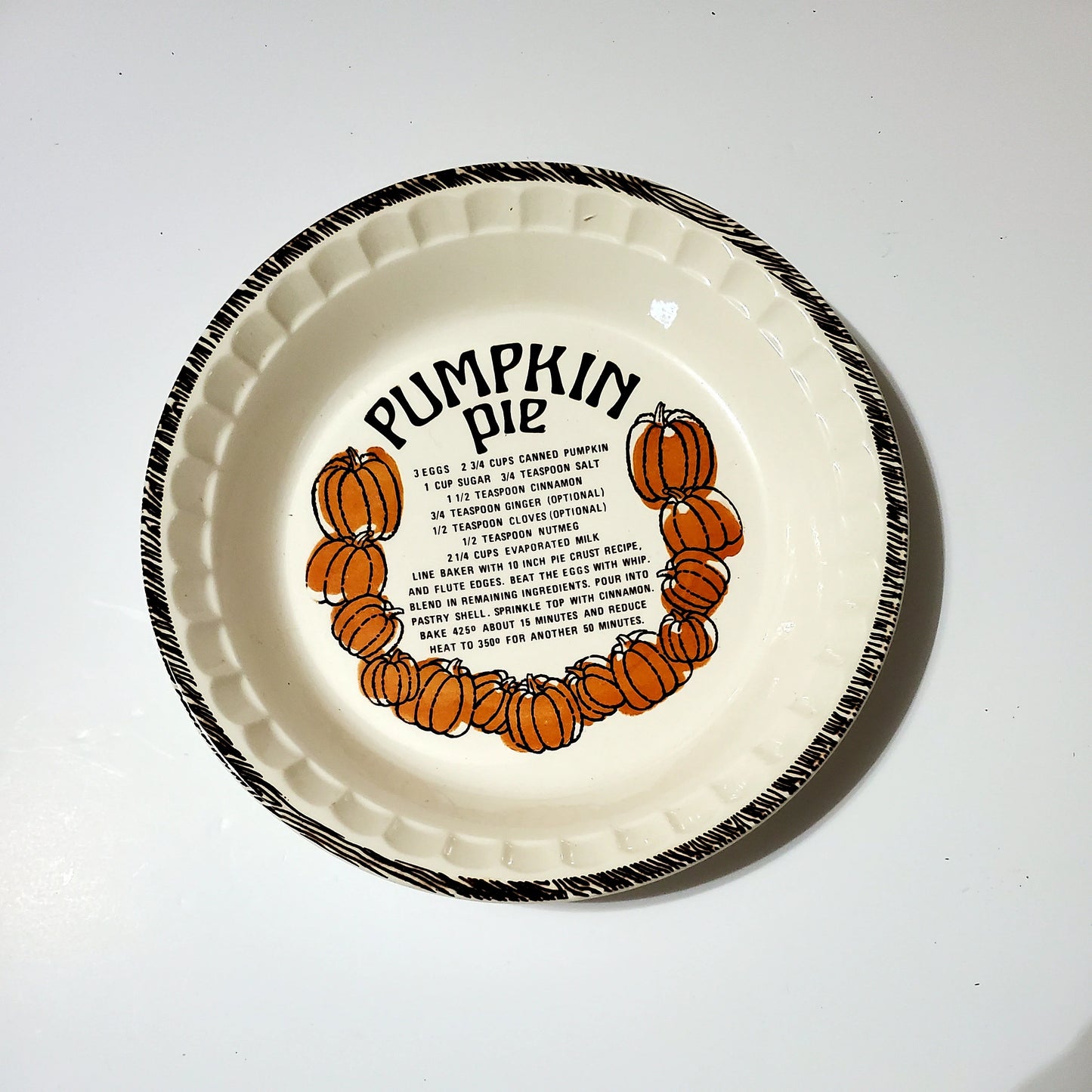 Vintage Royal China Jeannette Deep Dish Apple Pie Plate ~ 11" - Timeless Treasures Emporium1