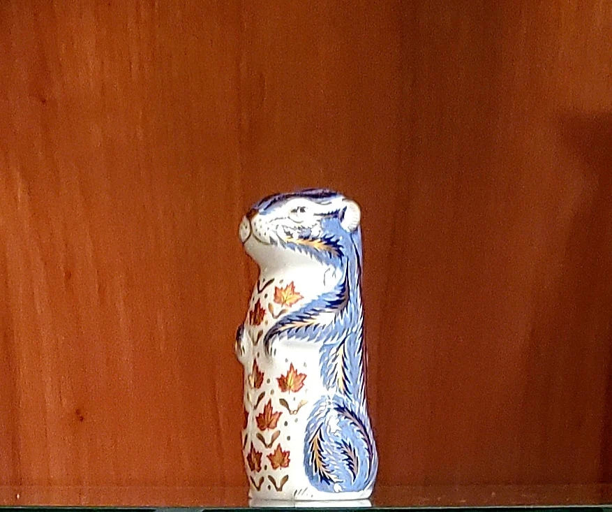 Exquisite Royal Crown Derby Chipmunk Paperweight / Figurine - Timeless Treasures Emporium1