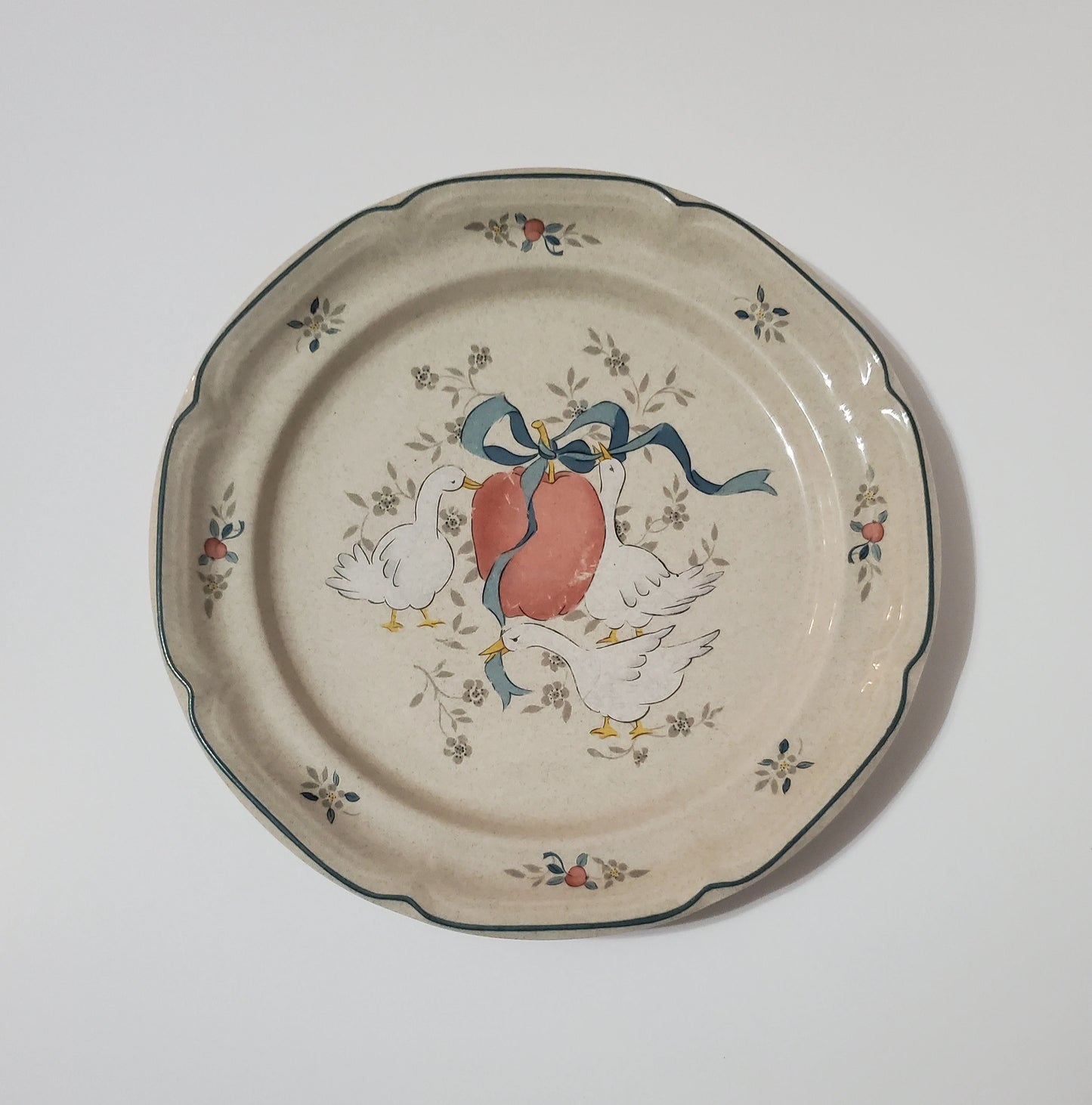 Marmalade Geese Dinner Plates International Stoneware ~ Set of 2 - Timeless Treasures Emporium1