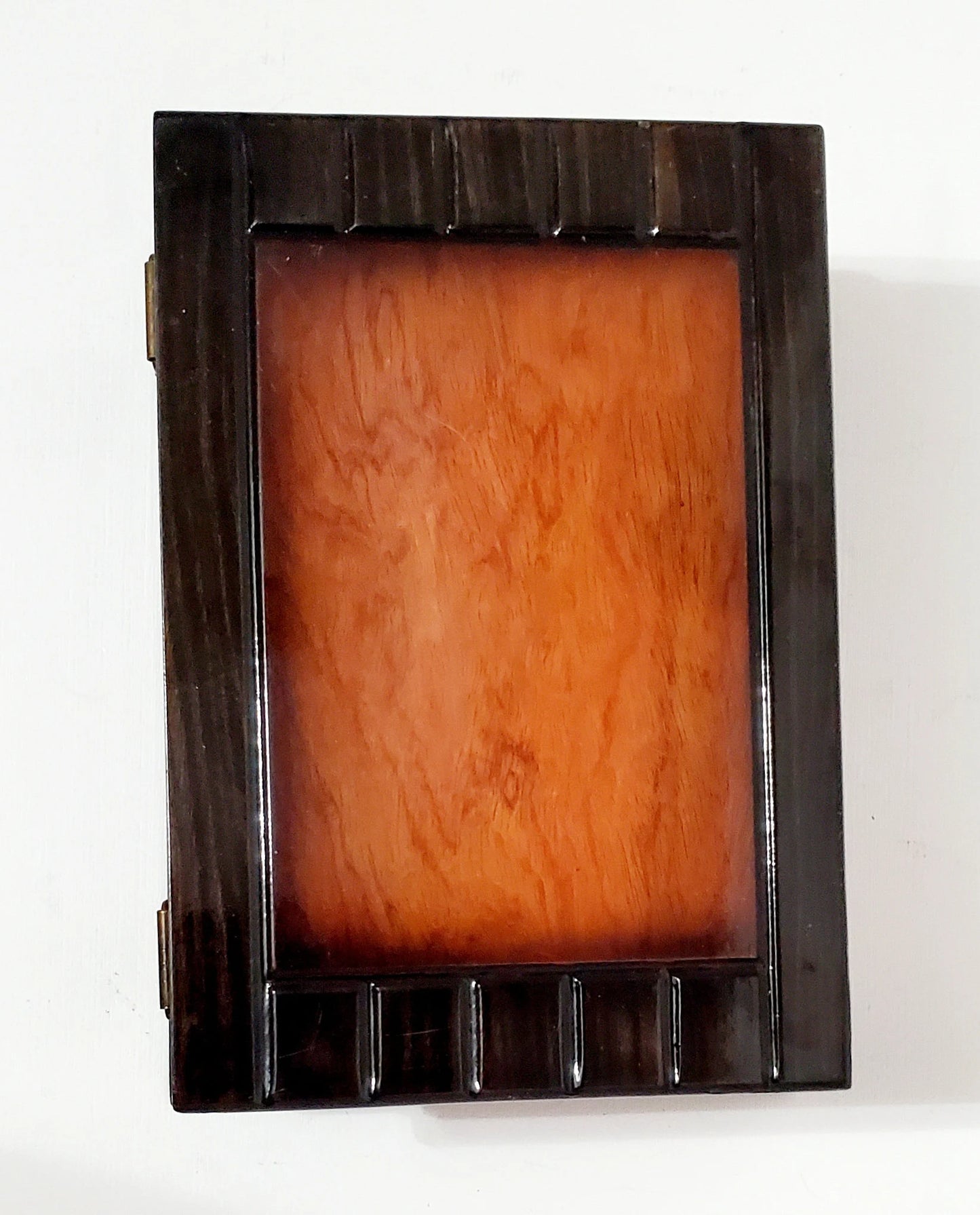 Vintage Lacquered Two-Toned Velvet-Lined Wooden Keepsake Box ~ 9" - Timeless Treasures Emporium1