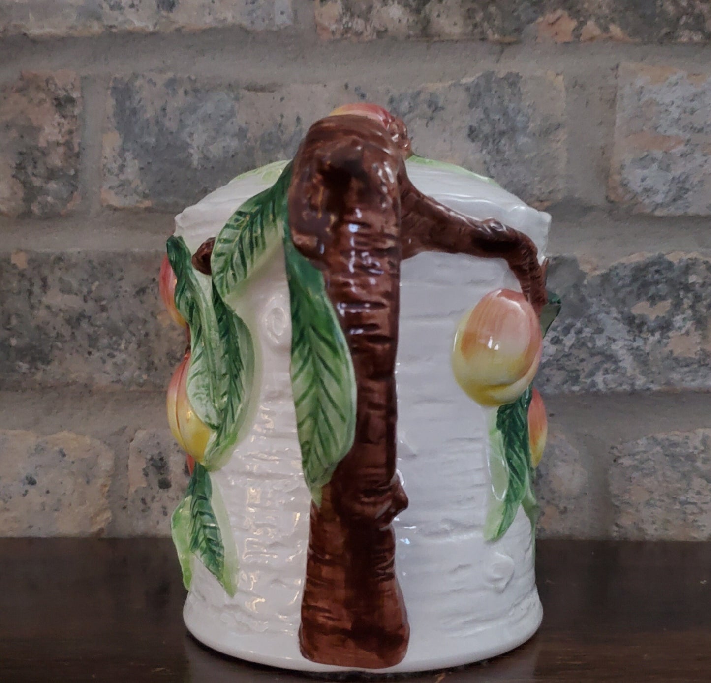Vintage OMNIBUS Fitz & Floyd Peach Fruit Tree 3D Teapot 26 oz 1995 - Timeless Treasures Emporium1