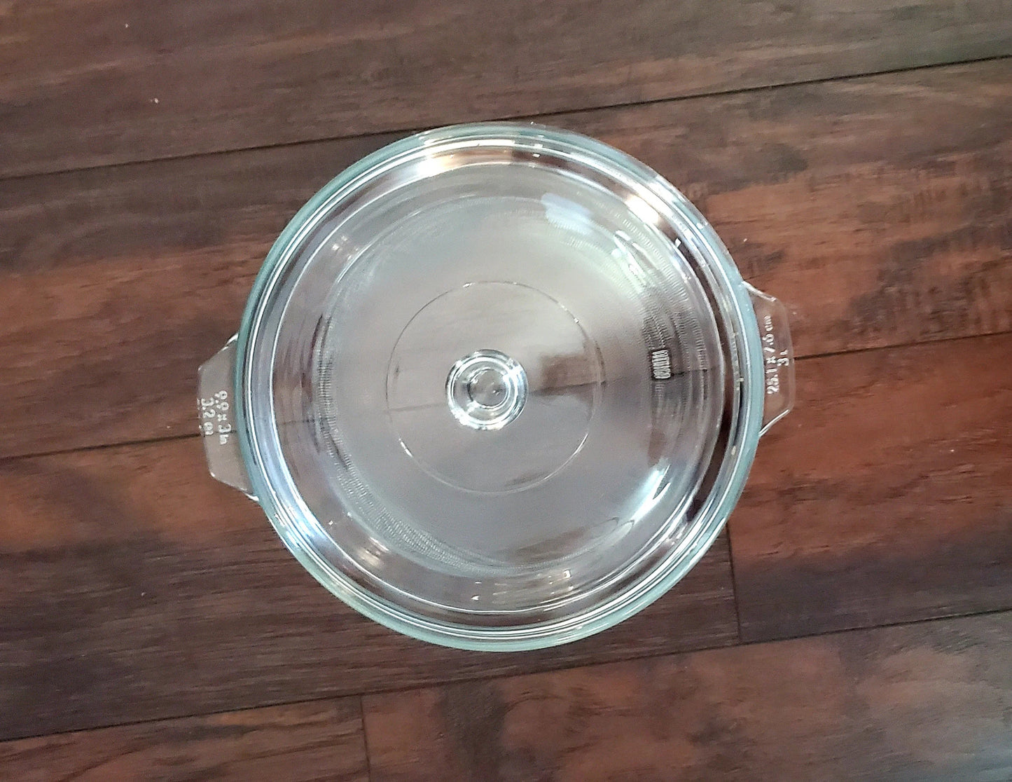 Large Libbey 3-Qt Round 3.2 QT (3L) Clear Casserole Dish with Lid - Timeless Treasures Emporium1