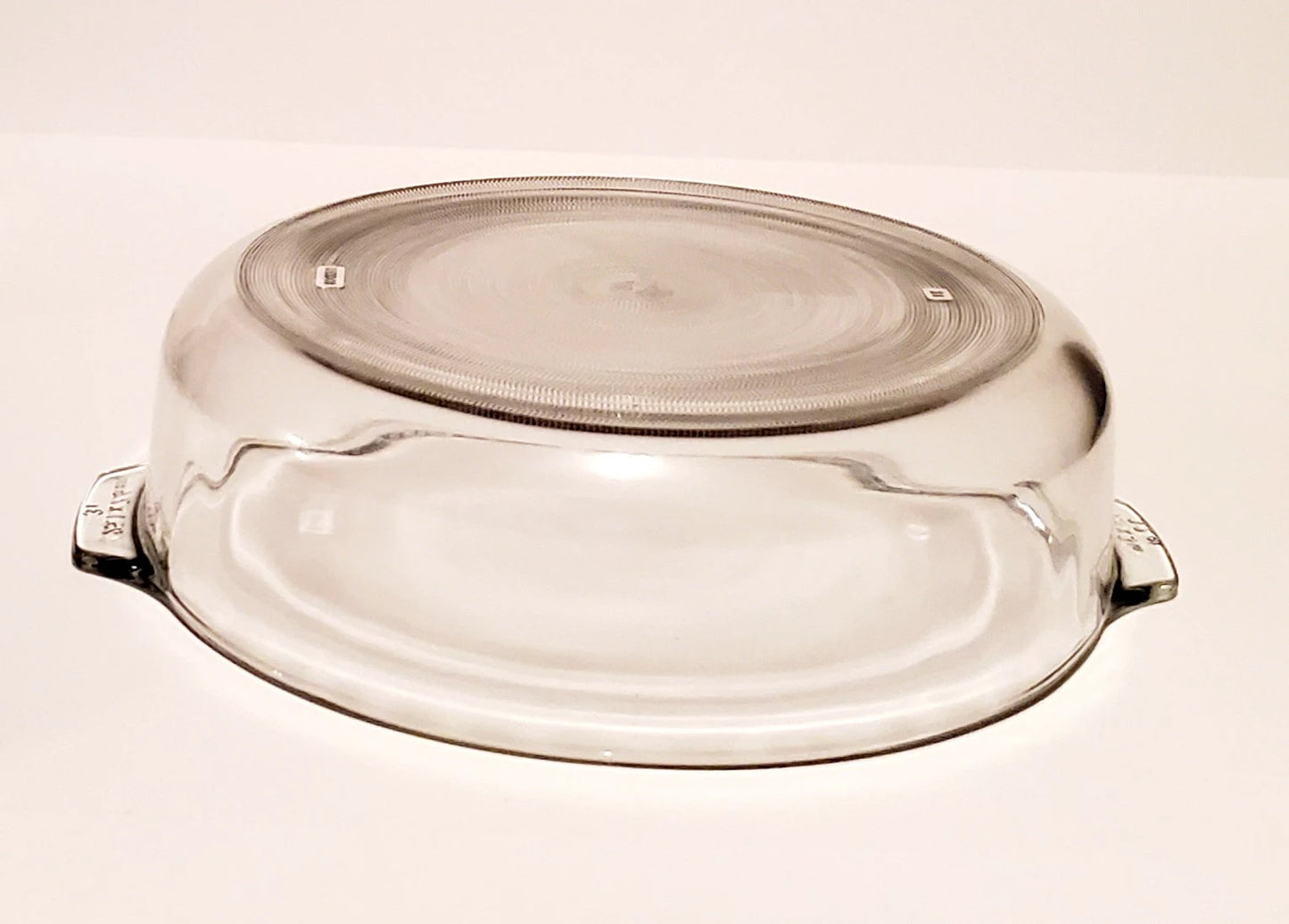 Large Libbey 3-Qt Round 3.2 QT (3L) Clear Casserole Dish with Lid - Timeless Treasures Emporium1