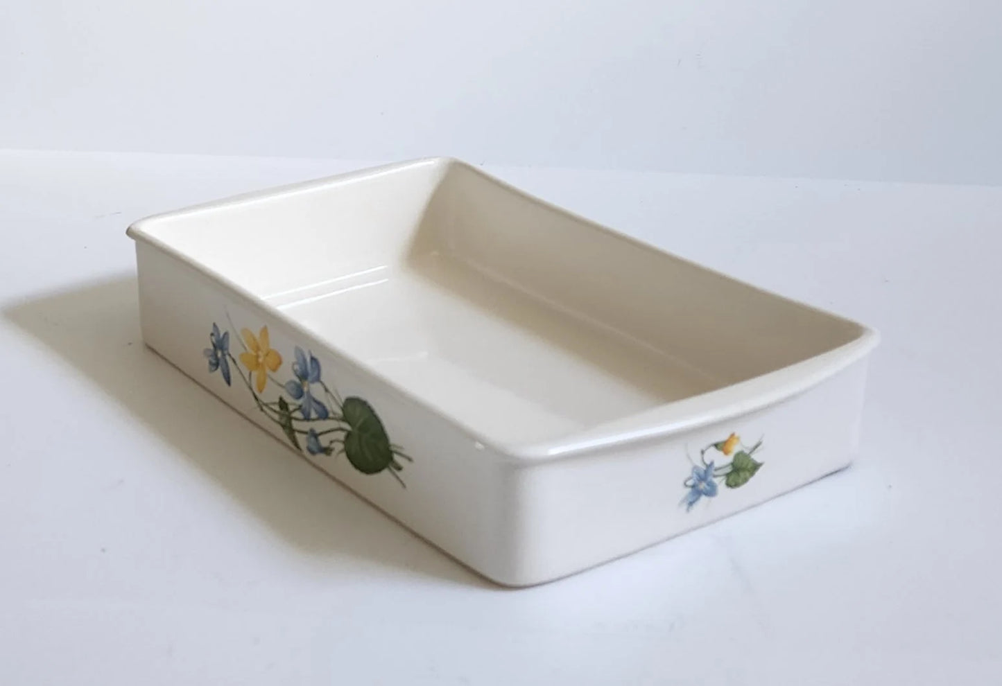 Floral 14" Rectangular Ceramic Earthenware Baker 3Qt Lasagna/Casserole Dish #7803 - Timeless Treasures Emporium1