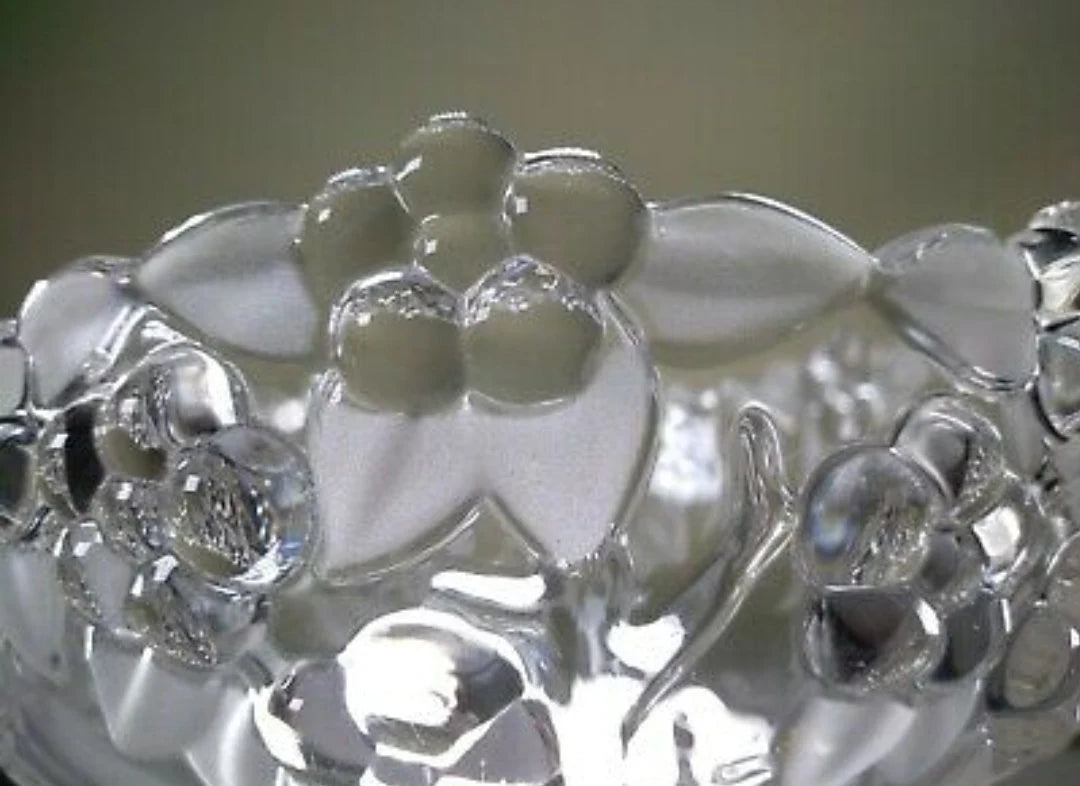 Vintage Naturel Mikasa Walther Sectional Glass Bowl Carmen Germany & Clear Glass Serving Bowl /Dish ~ 10.5" - Timeless Treasures Emporium1
