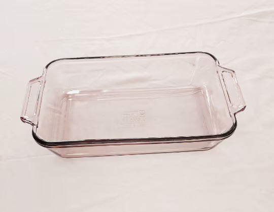 Vintage Rose Baking Dish 8" x 11.5" x 2" 2-Qt 7 - 1031 | Anchor Hocking / Baking/ Casserole Dish Rose/Pink Rectangular Baking Dish - Timeless Treasures Emporium1