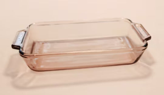 Vintage Rose Baking Dish 8" x 11.5" x 2" 2-Qt 7 - 1031 | Anchor Hocking / Baking/ Casserole Dish Rose/Pink Rectangular Baking Dish - Timeless Treasures Emporium1