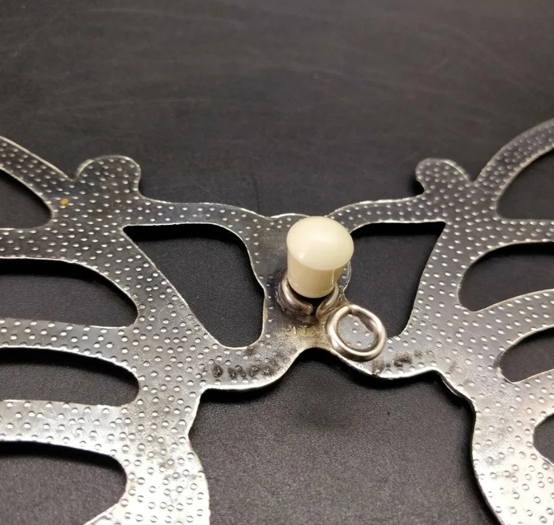 Vintage Leonard Silverplate Butterfly Trivet Hot Plate Dish Holder 10.5" x 7"
