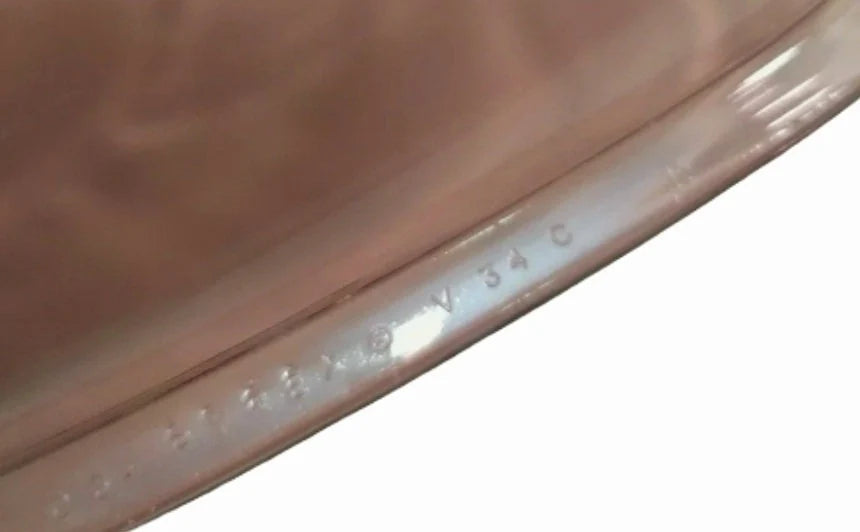 Vintage PYREX V34-C Oval Ribbed Cranberry Replacement LID Only For Roaster Casserole - Timeless Treasures Emporium1