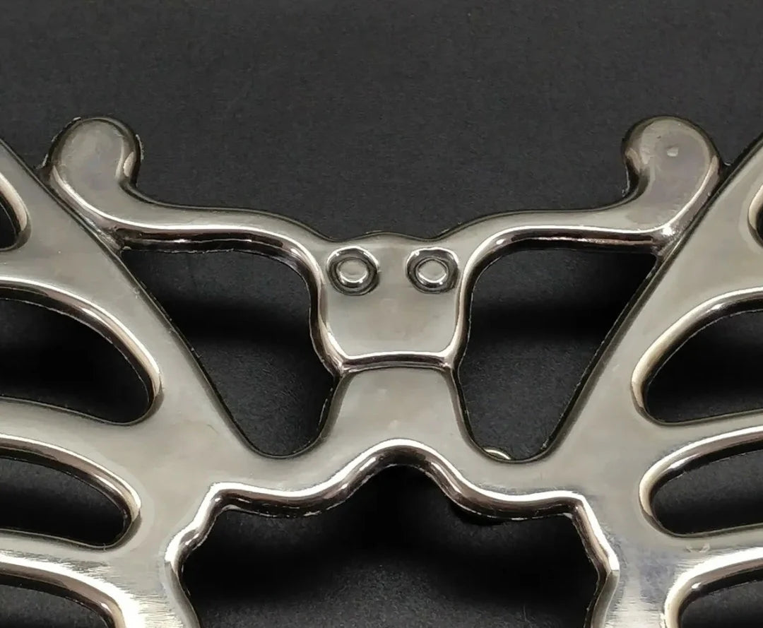 Vintage Leonard Silverplate Butterfly Trivet Hot Plate Dish Holder 10.5" x 7"