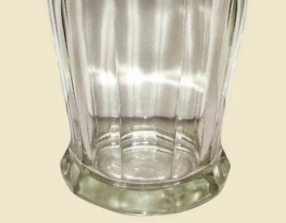 Vintage Heavy Clear Glass Antique Apothecary Jar with Lid - Vintage Drug Store Jar - Wedding Candy Table Display Decoration Home Decor - Timeless Treasures Emporium1