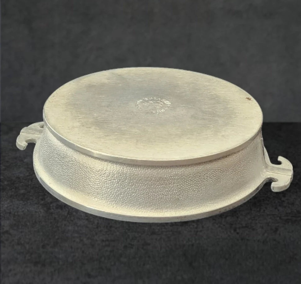Vintage Guardian Service Cookware Hammered Round Aluminum Saucepan / Pot 10.5" w/o Lid D x 2 1/2" H - Timeless Treasures Emporium1
