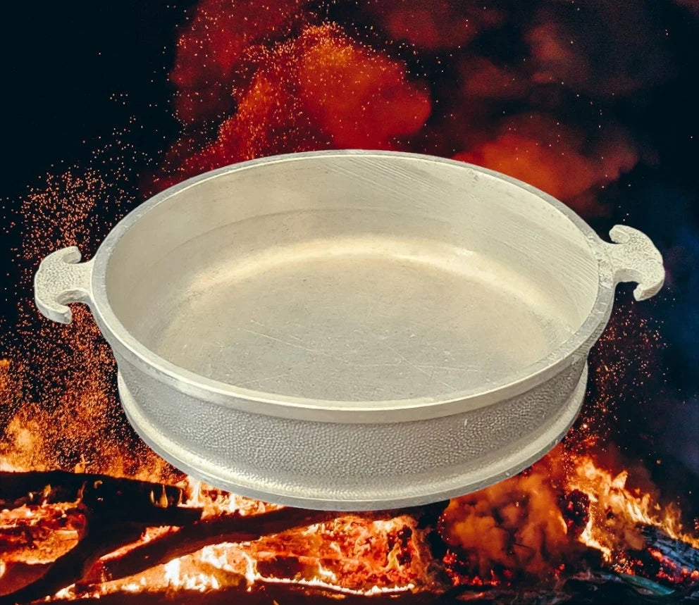 Vintage Guardian Service Cookware Hammered Round Aluminum Saucepan / Pot 10.5" w/o Lid D x 2 1/2" H - Timeless Treasures Emporium1